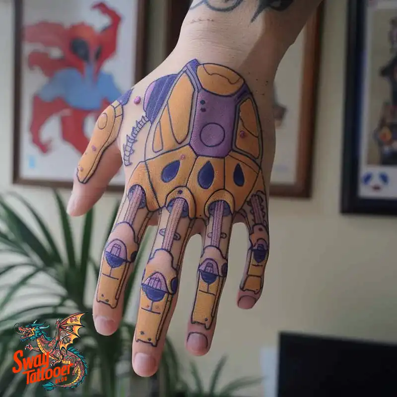 Robot Hand Tattoos ideas