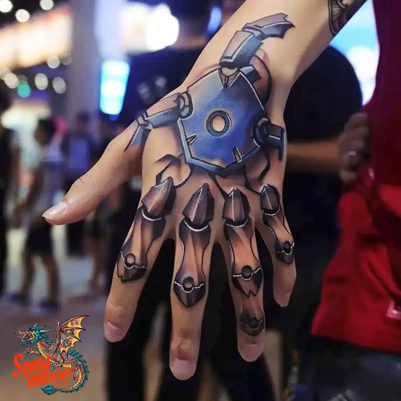 Robot Hand Tattoos ideas