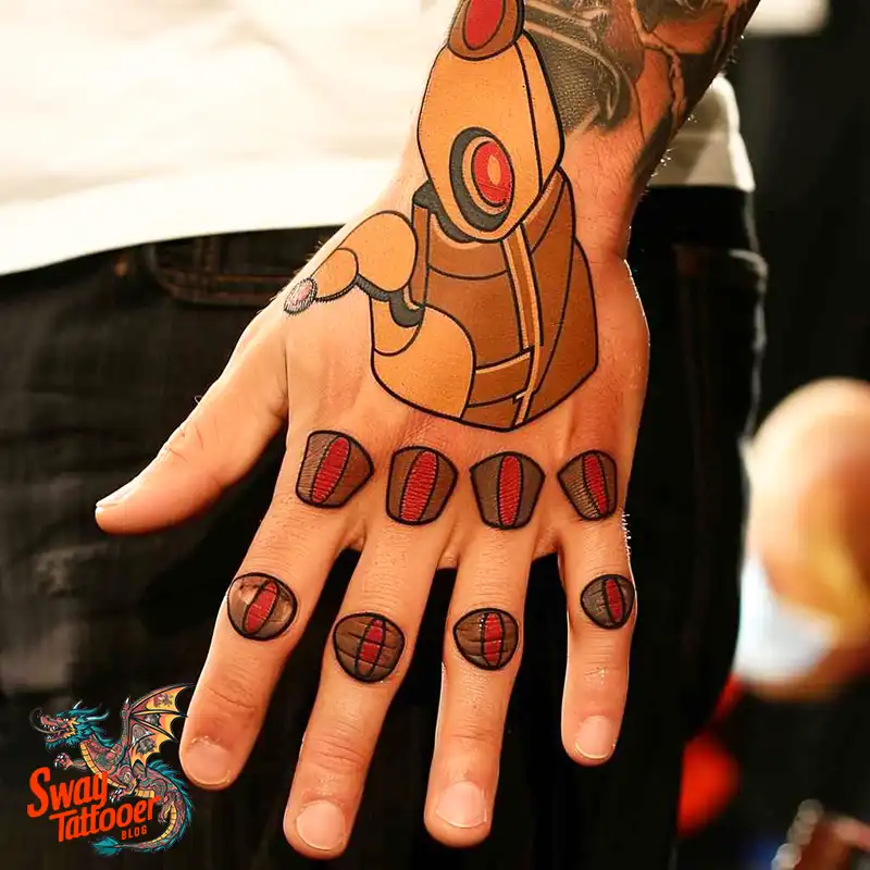 Robot Hand Tattoos ideas