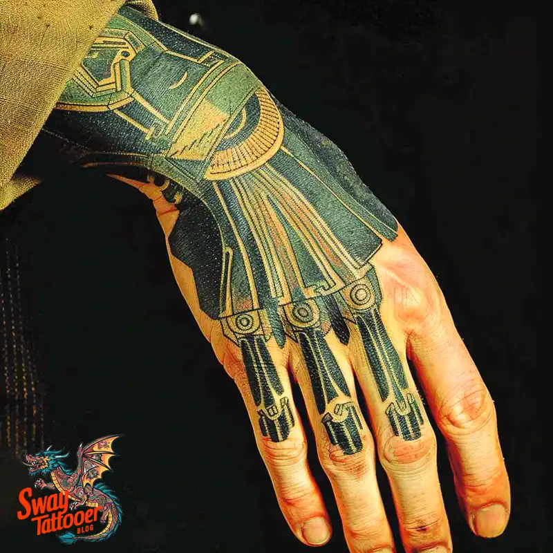 Robot Hand Tattoos ideas