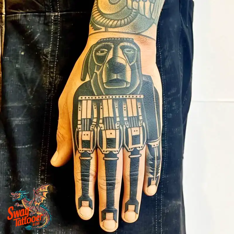 Robot Hand Tattoos ideas