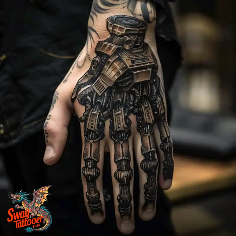 Robot Hand Tattoos ideas