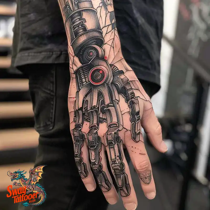 Robot Hand Tattoos ideas