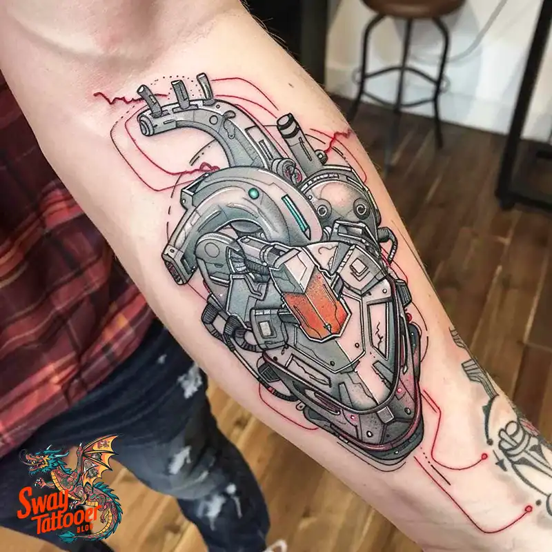 100 Robot Heart Tattoo Designs: Meaning, Culture, and Art 101 robot heart