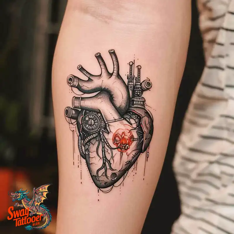 100 Robot Heart Tattoo Designs: Meaning, Culture, and Art 100 robot heart1