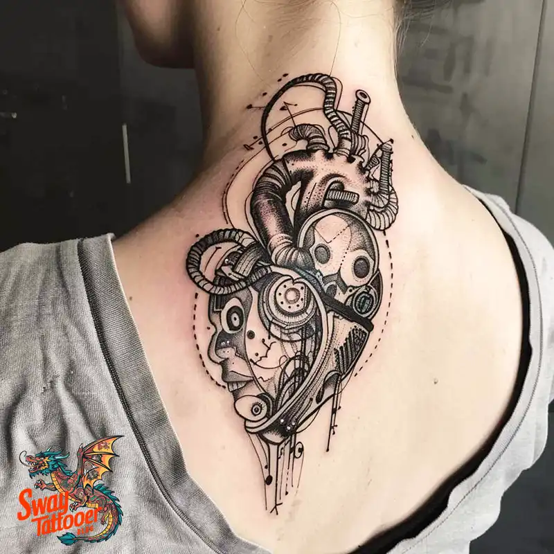 100 Robot Heart Tattoo Designs: Meaning, Culture, and Art 85 robot heart16