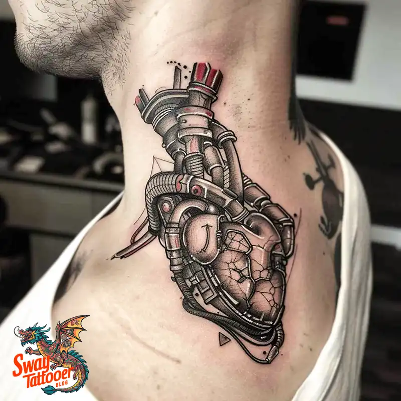 100 Robot Heart Tattoo Designs: Meaning, Culture, and Art 84 robot heart17