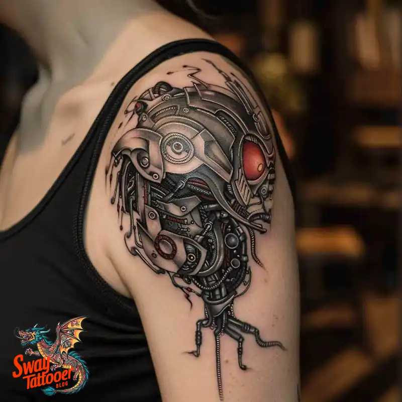100 Robot Heart Tattoo Designs: Meaning, Culture, and Art 83 robot heart18