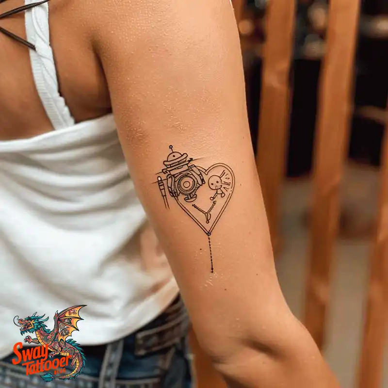 100 Robot Heart Tattoo Designs: Meaning, Culture, and Art 63 Robot Heart Tattoo