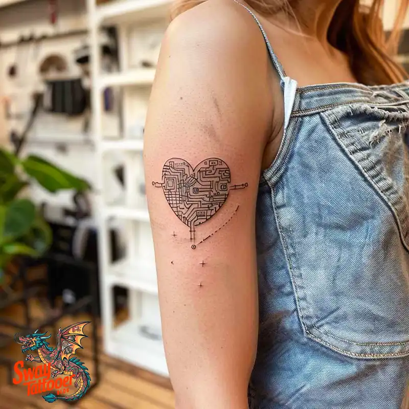 100 Robot Heart Tattoo Designs: Meaning, Culture, and Art 62 Robot Heart Tattoo