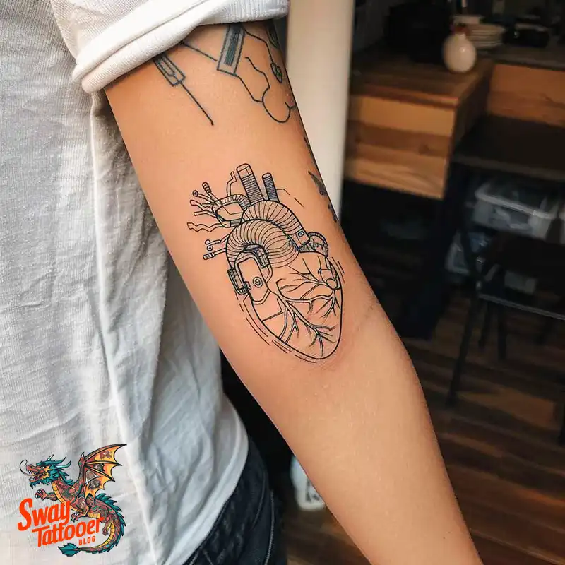 100 Robot Heart Tattoo Designs: Meaning, Culture, and Art 61 Robot Heart Tattoo