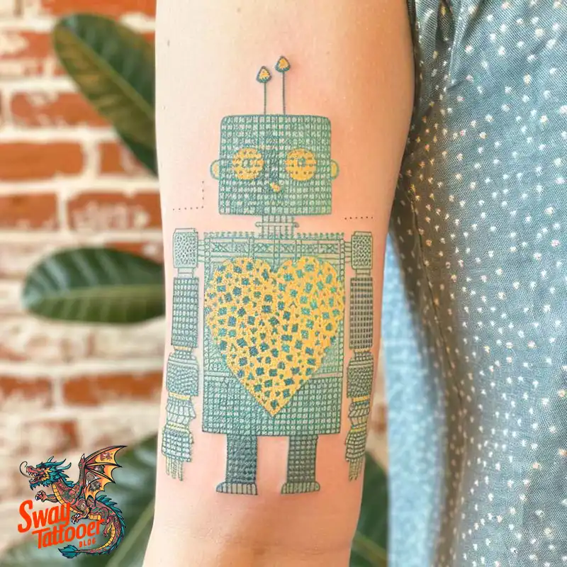 100 Robot Heart Tattoo Designs: Meaning, Culture, and Art 56 Robot Heart Tattoo