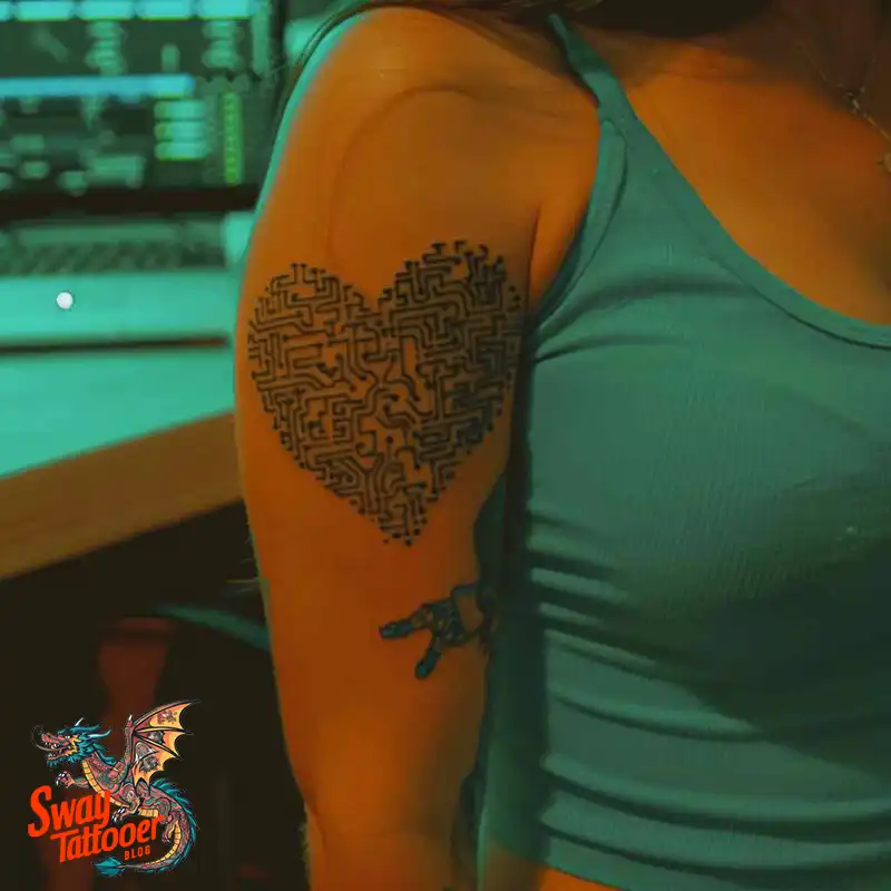 100 Robot Heart Tattoo Designs: Meaning, Culture, and Art 59 Robot Heart Tattoo