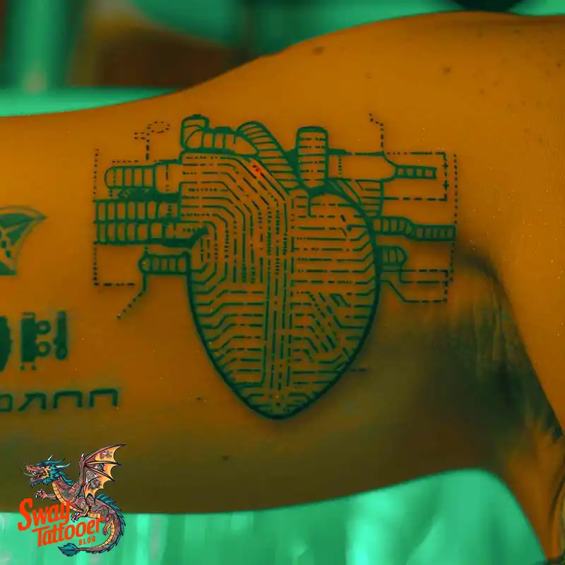 100 Robot Heart Tattoo Designs: Meaning, Culture, and Art 60 Robot Heart Tattoo