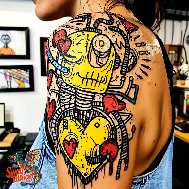 100 Robot Heart Tattoo Designs: Meaning, Culture, and Art 52 Robot Heart Tattoo