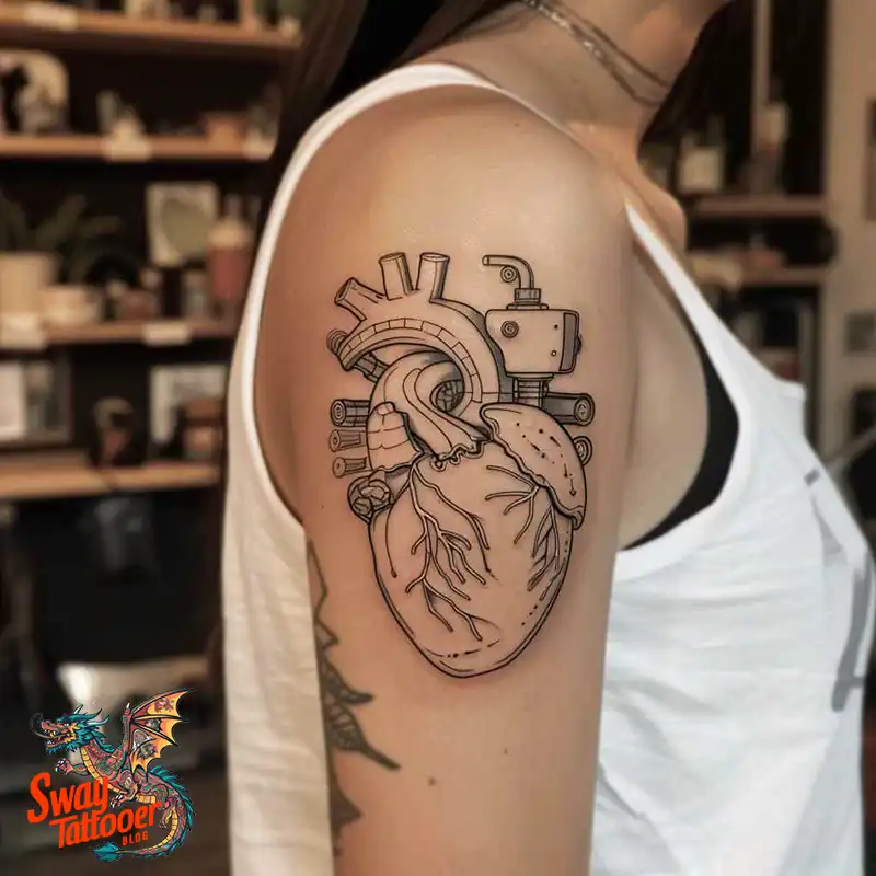 100 Robot Heart Tattoo Designs: Meaning, Culture, and Art 50 Robot Heart Tattoo