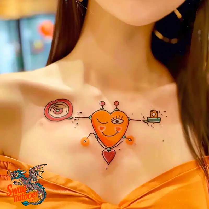 100 Robot Heart Tattoo Designs: Meaning, Culture, and Art 41 Robot Heart Tattoo