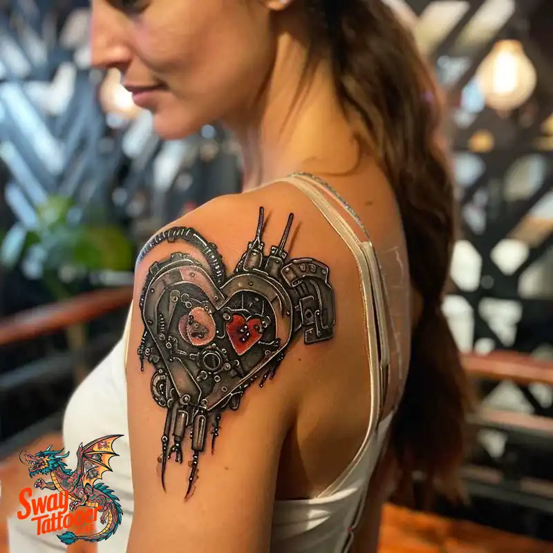 100 Robot Heart Tattoo Designs: Meaning, Culture, and Art 27 Robot Heart Tattoo Designs
