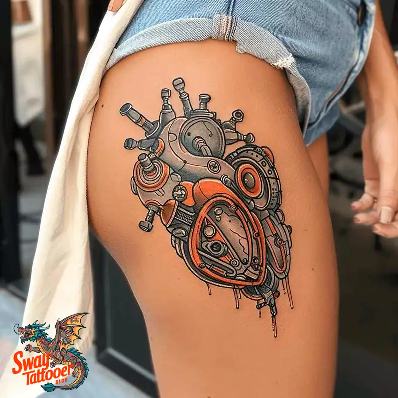 100 Robot Heart Tattoo Designs: Meaning, Culture, and Art 22 Robot Heart Tattoo Designs