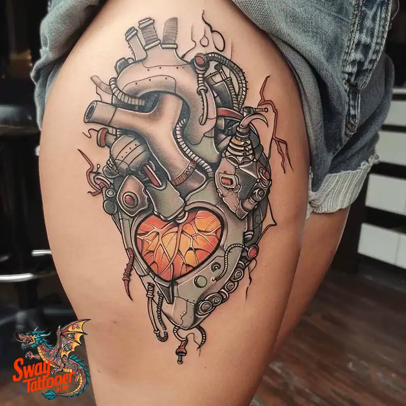 100 Robot Heart Tattoo Designs: Meaning, Culture, and Art 21 Robot Heart Tattoo Designs