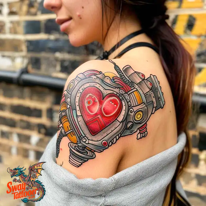 100 Robot Heart Tattoo Designs: Meaning, Culture, and Art 9 Robot Heart Tattoo Designs
