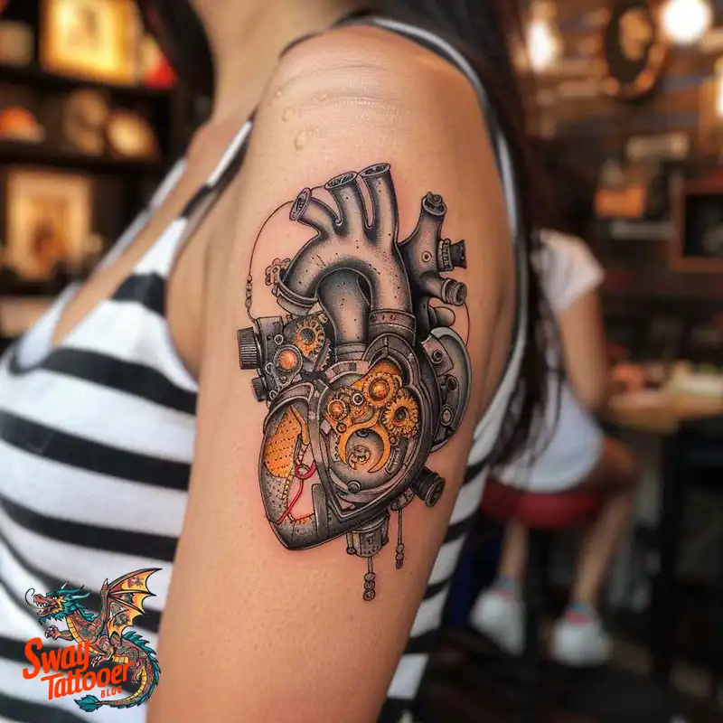 100 Robot Heart Tattoo Designs: Meaning, Culture, and Art 8 Robot Heart Tattoo Designs