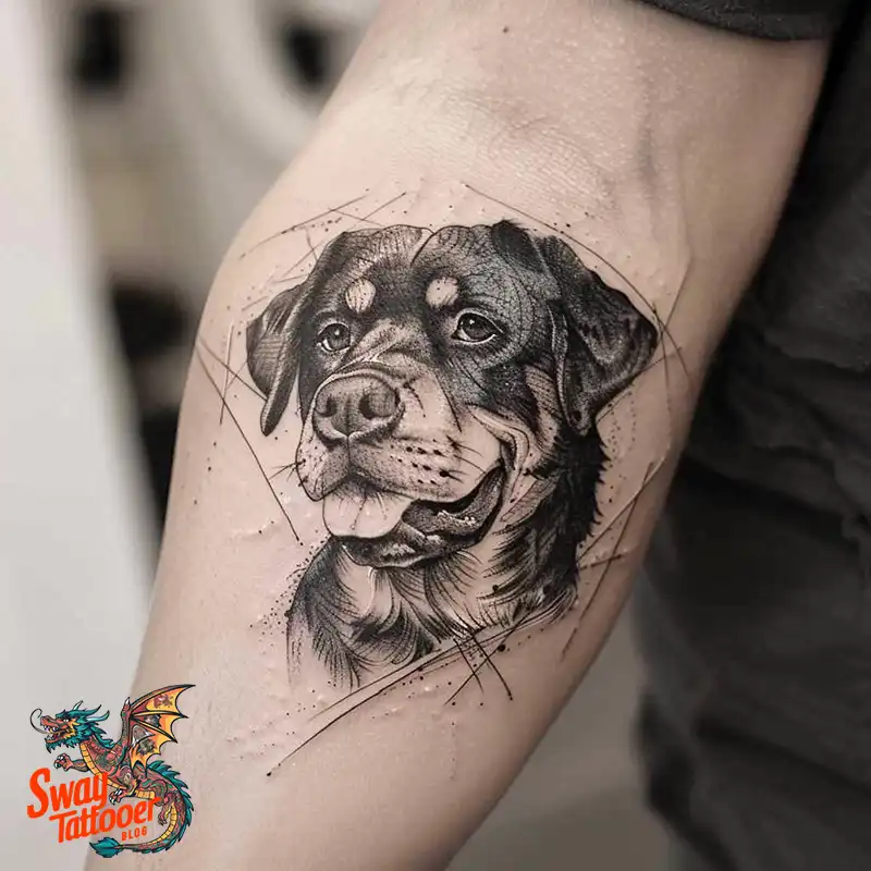 100 Rottweiler Tattoo Designs: Symbolism & Ink Arts 85 rottweiler14