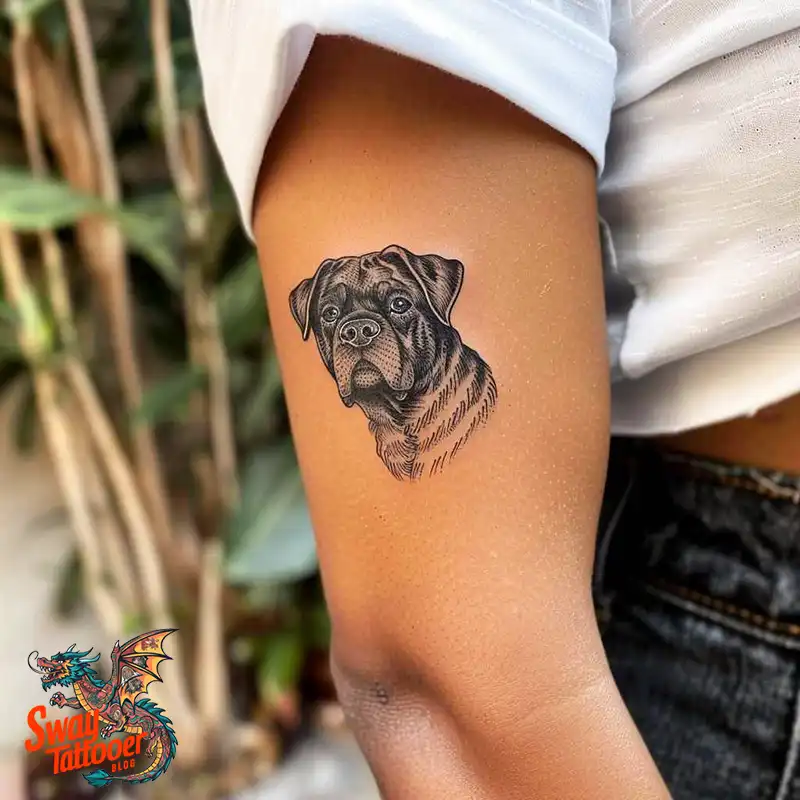 100 Rottweiler Tattoo Designs: Symbolism & Ink Arts 69 Rottweiler Tattoo