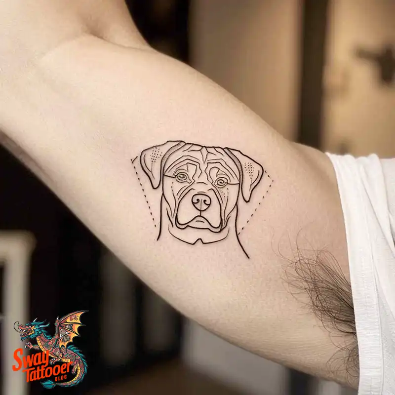 100 Rottweiler Tattoo Designs: Symbolism & Ink Arts 100 rottweiler4