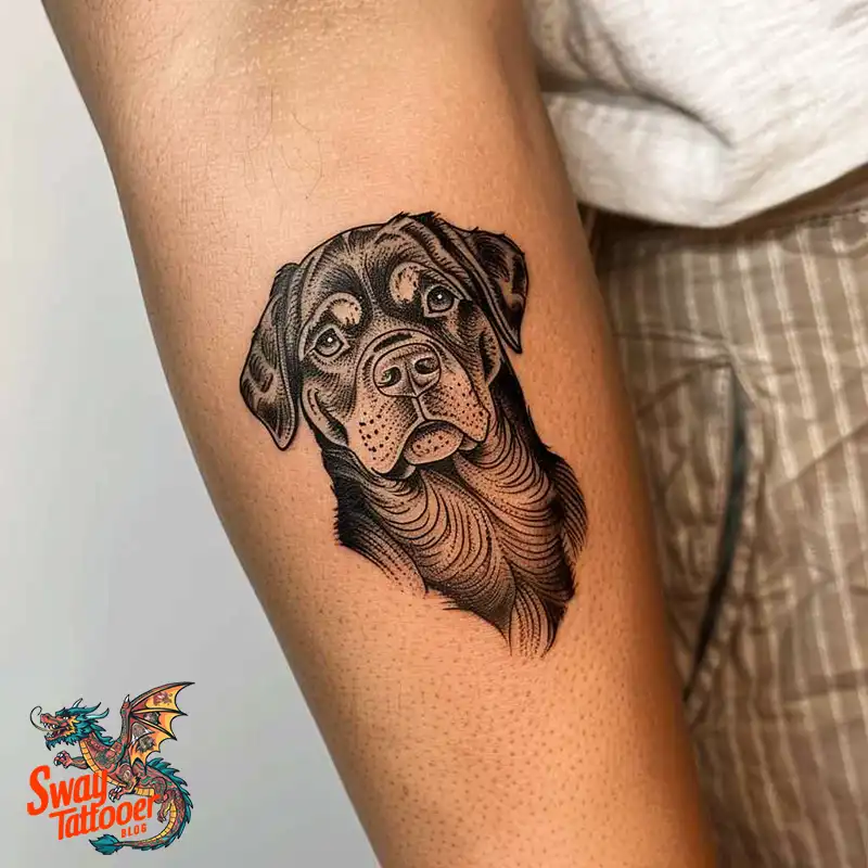 100 Rottweiler Tattoo Designs: Symbolism & Ink Arts 99 rottweiler5