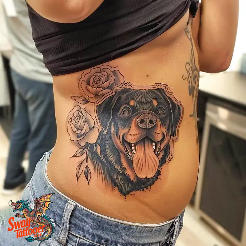 100 Rottweiler Tattoo Designs: Symbolism & Ink Arts 51 Rottweiler Tattoo Design