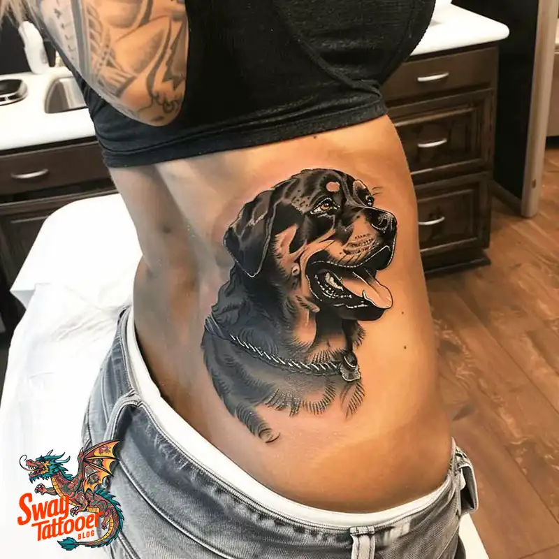 100 Rottweiler Tattoo Designs: Symbolism & Ink Arts 50 Rottweiler Tattoo Design