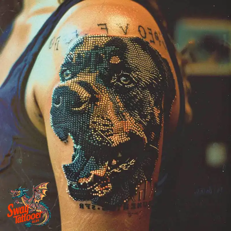 100 Rottweiler Tattoo Designs: Symbolism & Ink Arts 45 Rottweiler Tattoo Design