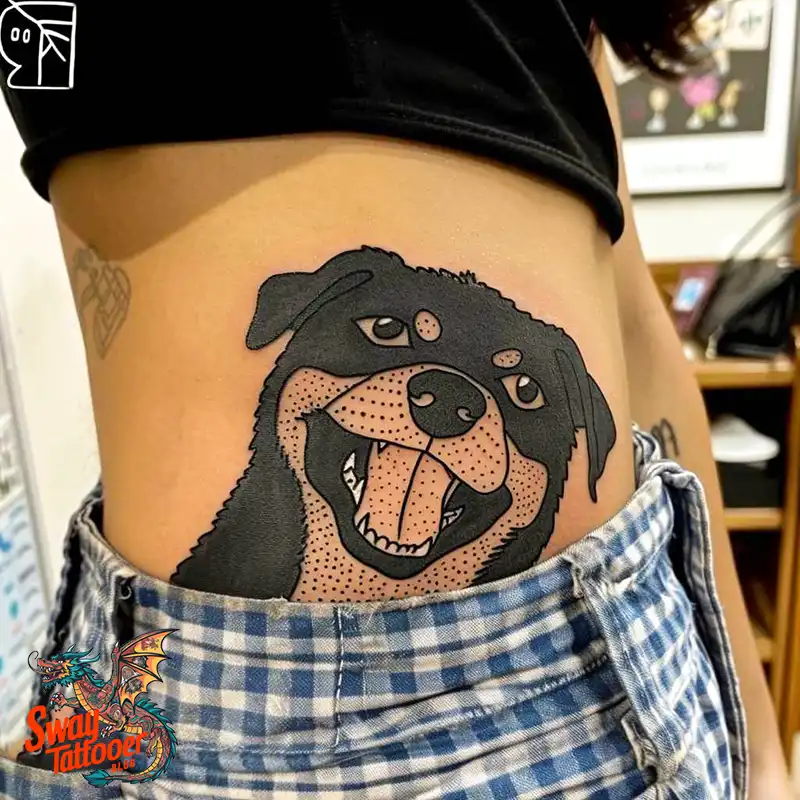 100 Rottweiler Tattoo Designs: Symbolism & Ink Arts 43 Rottweiler Tattoo Design