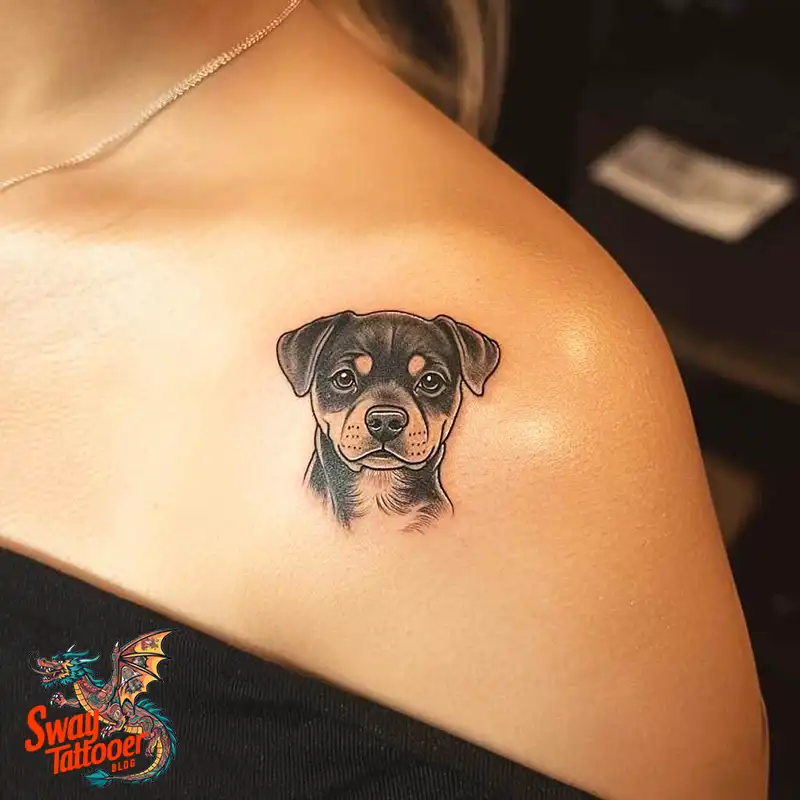 100 Rottweiler Tattoo Designs: Symbolism & Ink Arts 26 Rottweiler Tattoo Design