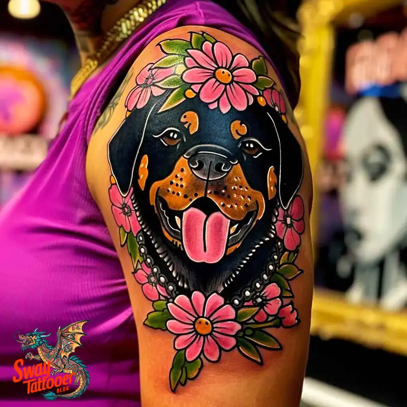100 Rottweiler Tattoo Designs: Symbolism & Ink Arts 8 Rottweiler Tattoo Design Ideas