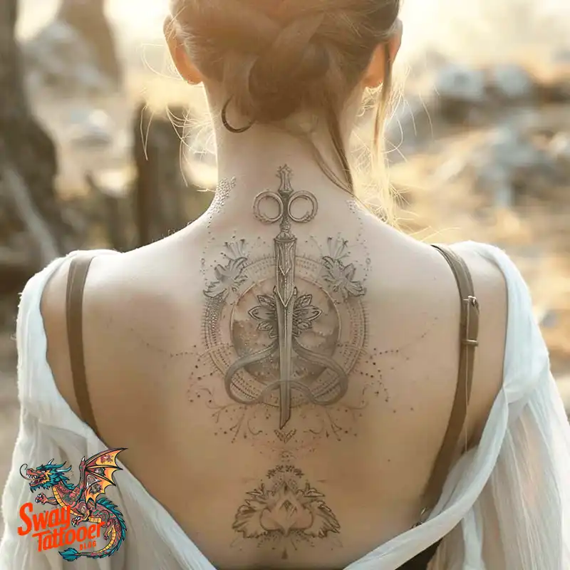 Scissors tattoo design