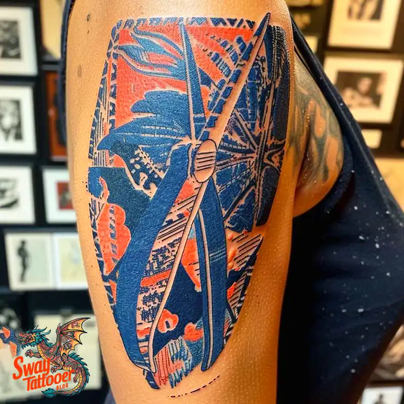 Scissors tattoo design