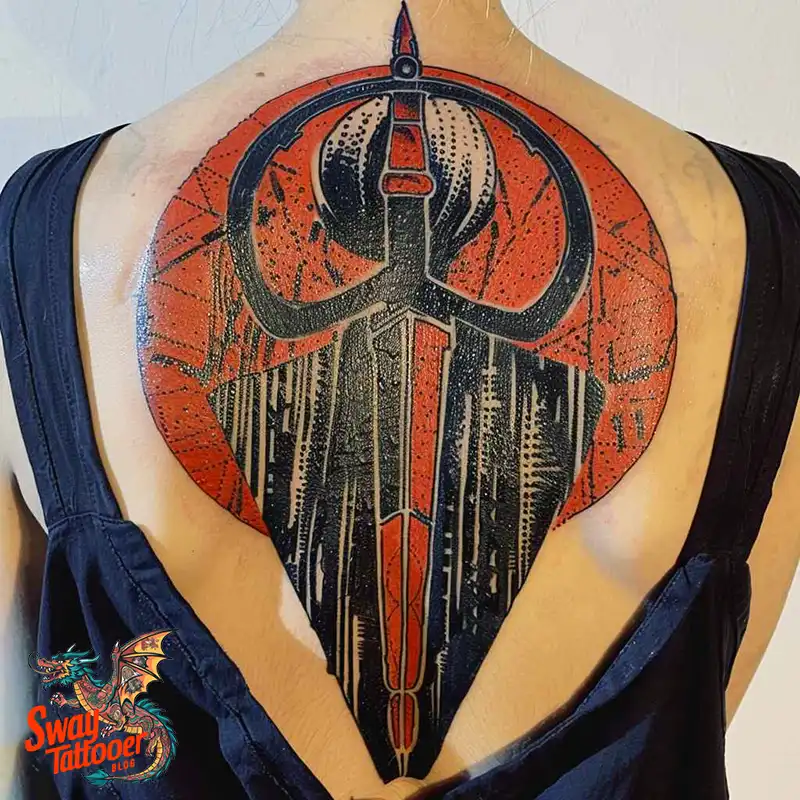 Scissors tattoo design