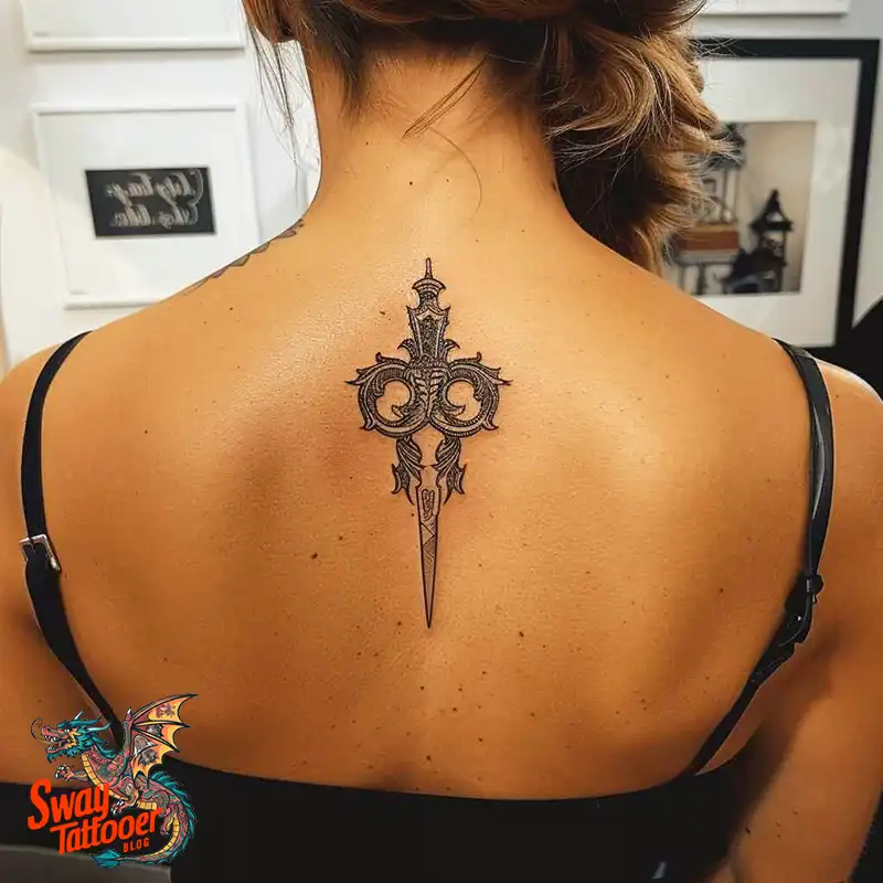 Scissors tattoo design