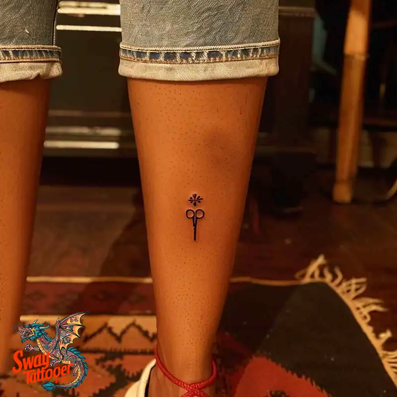 Scissors tattoo design