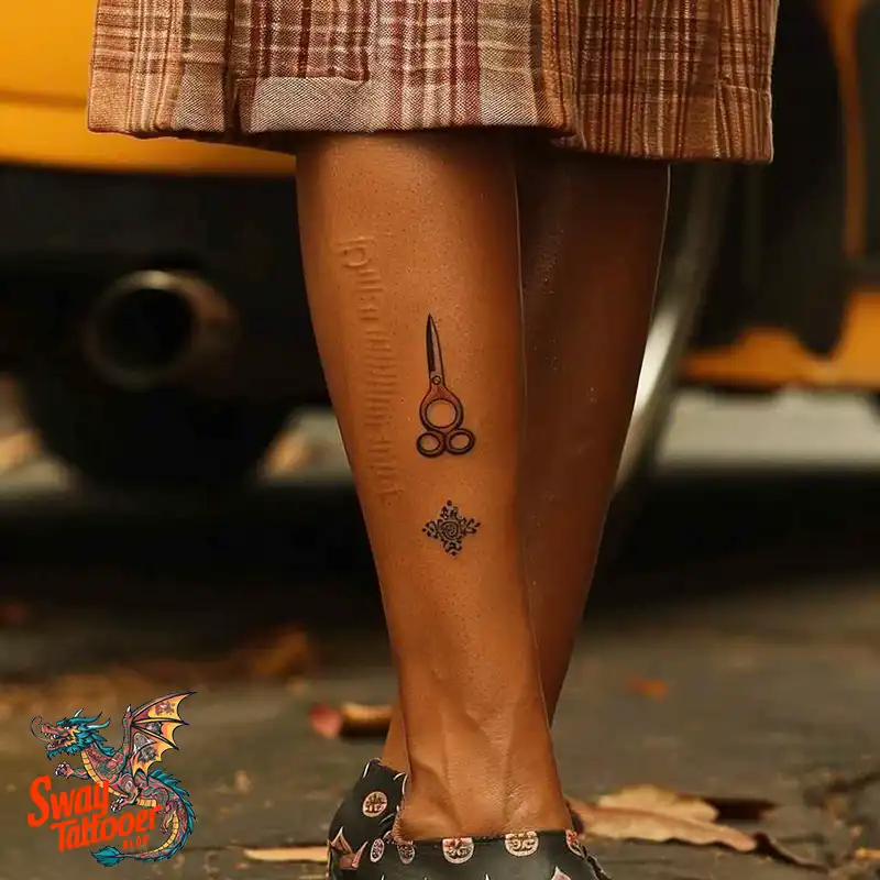 Scissors tattoo design