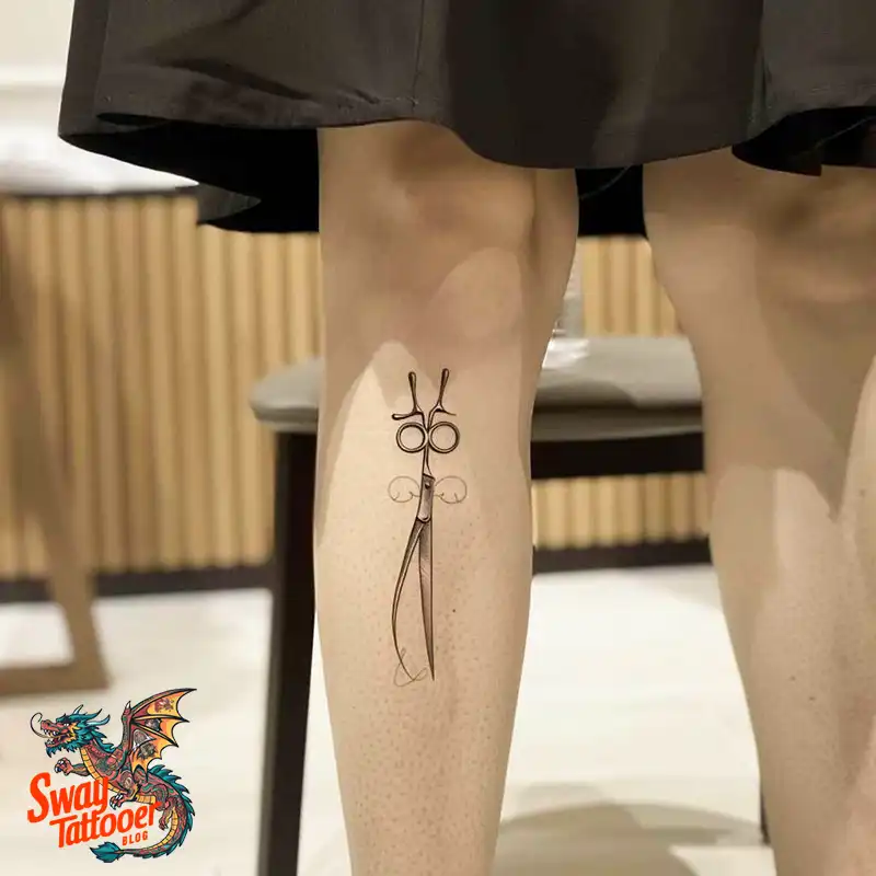 Scissors tattoo design