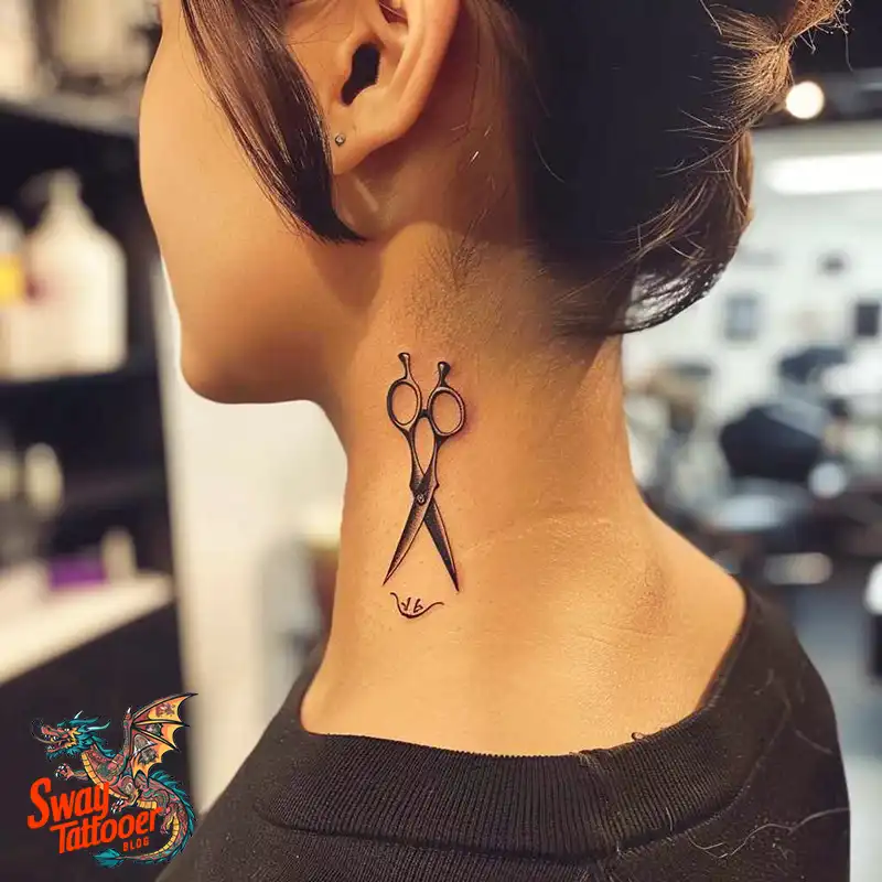Scissors tattoo design