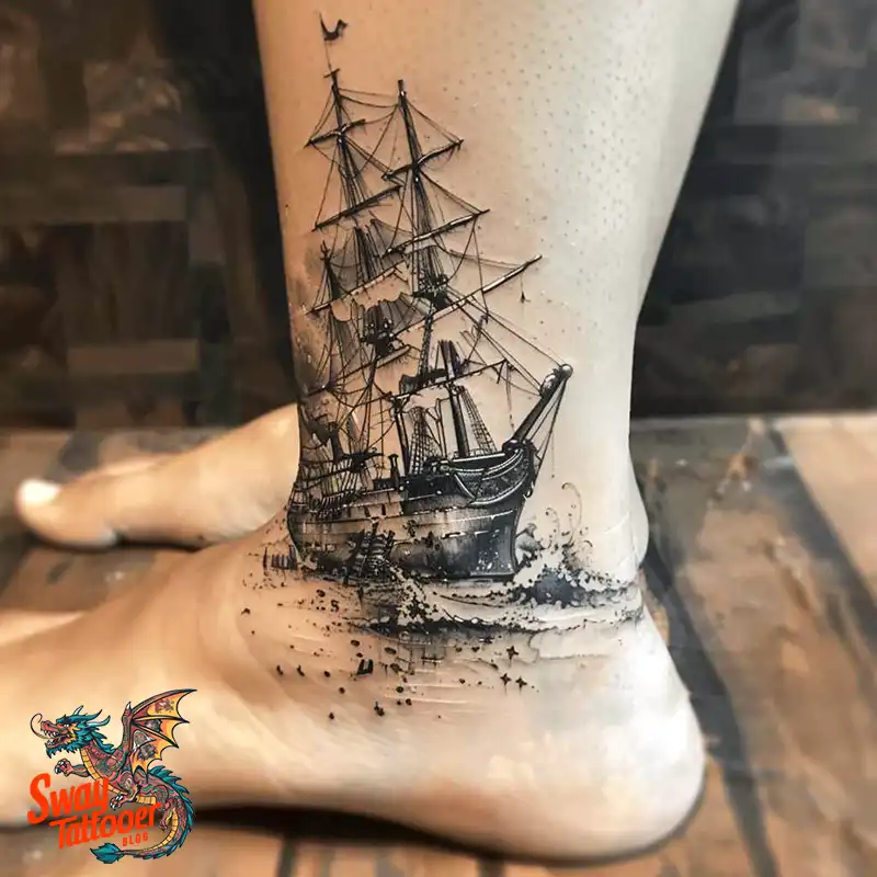 120 Ship Tattoo Design Ideas with History and Meaning 84 ship30