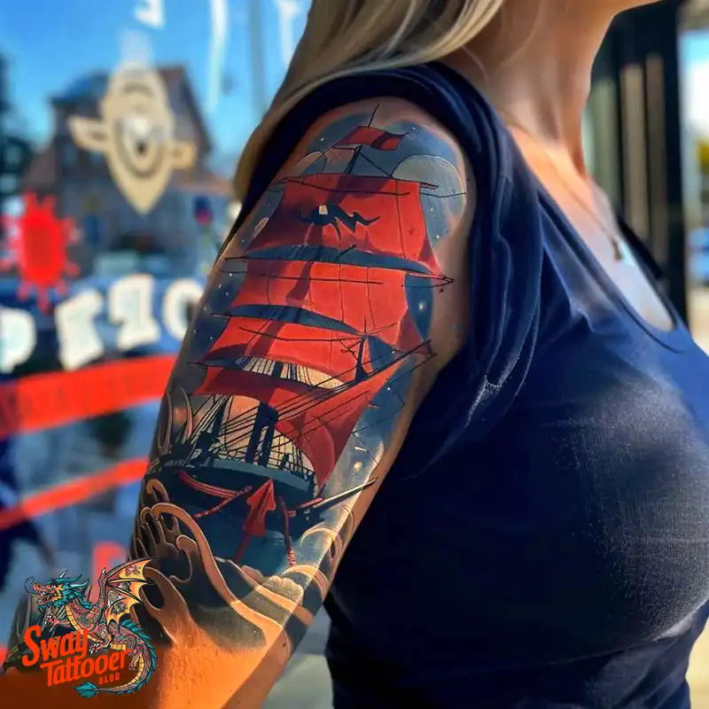 120 Ship Tattoo Design Ideas with History and Meaning 63 Ship Tattoo