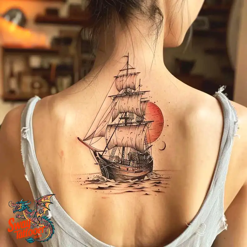 120 Ship Tattoo Design Ideas with History and Meaning 56 Ship Tattoo