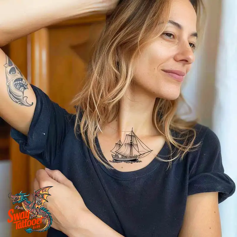 120 Ship Tattoo Design Ideas with History and Meaning 44 Ship Tattoo Design