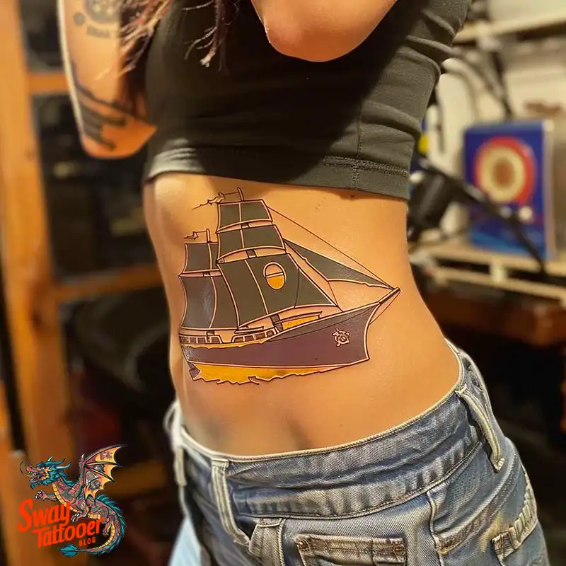 120 Ship Tattoo Design Ideas with History and Meaning 18 Ship Tattoo Design Ideas