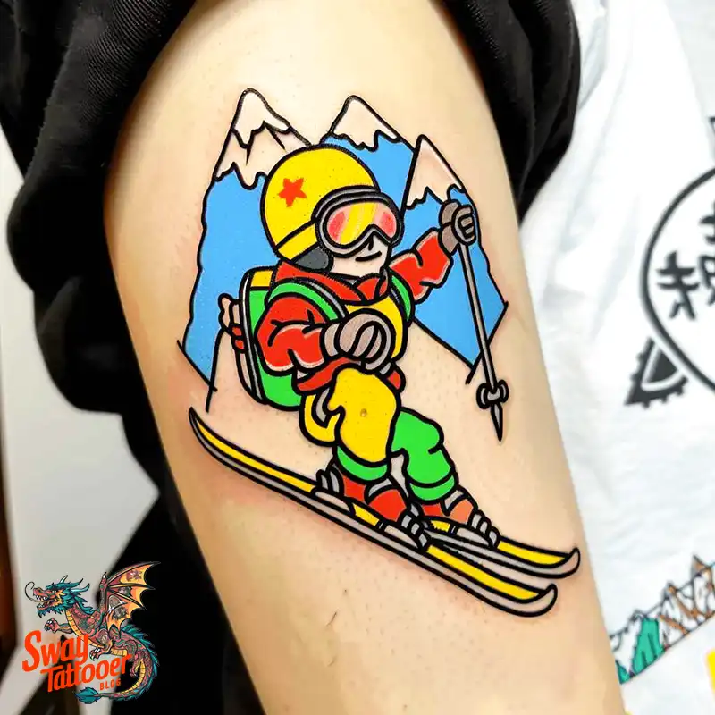 Ski Tattoo Ideas